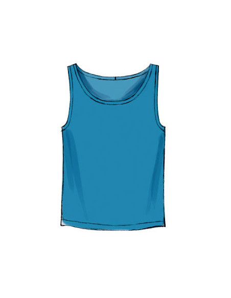 Molde de regatas, t-shirts e shorts - McCall's 6973