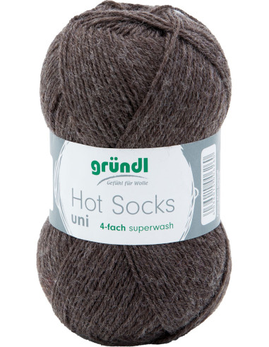 Lã para meias Hot Socks uni 50 Gründl