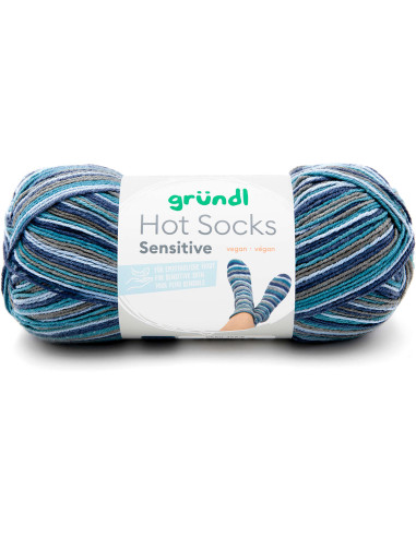 Lã para meias Hot Socks Sensitive Gründl