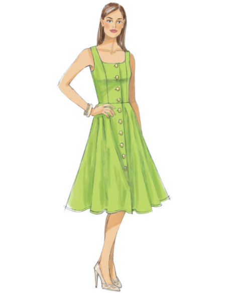 Molde de vestido - Vogue 9182