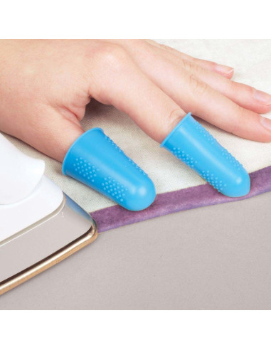 Protetores de dedos de silicone para passar roupa