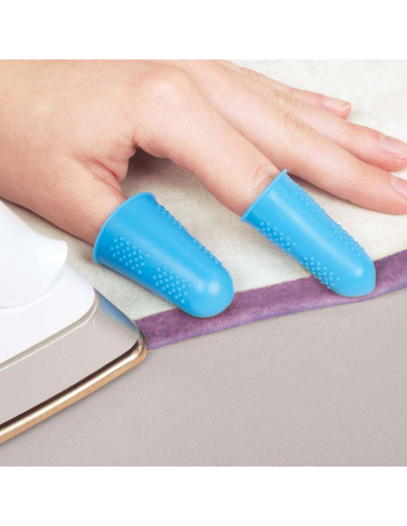 Protetores de dedos de silicone para passar roupa