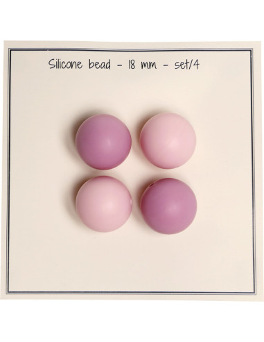 Contas de silicone de 18 mm para chocalhos, prendedores de chupeta para bebê
