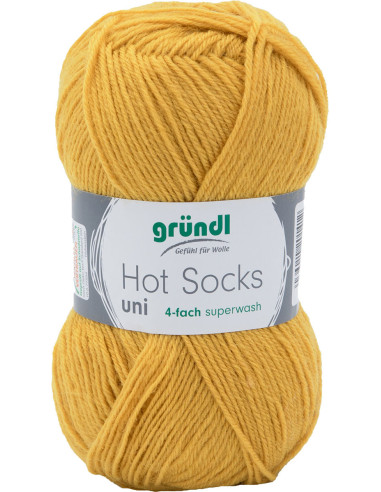 Lã para meias Hot Socks uni 50 Gründl