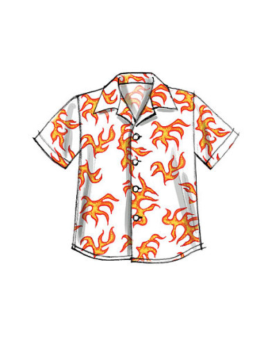 Molde de camisa, blusa, calções - McCall's 6548