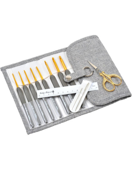 Conjunto de agulhas de crochê Etimo Premium Gold Tulip