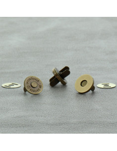 Pacote de 2 fechos magnéticos 14 mm - Bronze