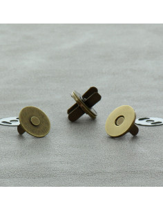 Pacote de 2 fechos magnéticos 18 mm - Bronze