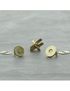Pacote de 2 fechos magnéticos 14 mm - Ouro