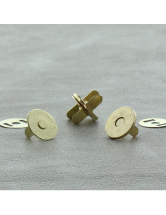 Pacote de 2 fechos magnéticos 18 mm - Ouro