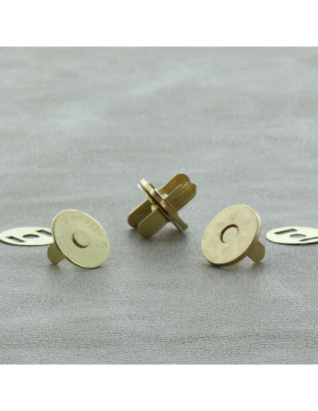 Pacote de 2 fechos magnéticos 18 mm - Ouro