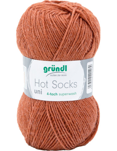 Lã para meias Hot Socks uni 50 Gründl