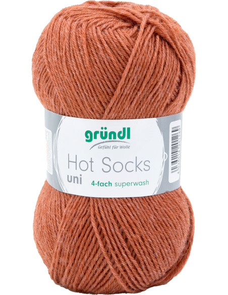 Lã para meias Hot Socks uni 50 Gründl