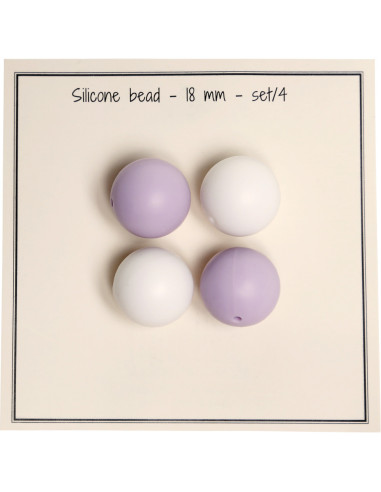 Contas de silicone de 18 mm para chocalhos, prendedores de chupeta para bebê