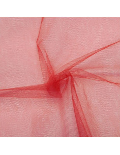 Tule macio de grande largura - Vermelho