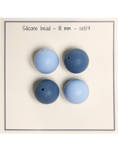 Contas de silicone de 18 mm para chocalhos, prendedores de chupeta para bebê