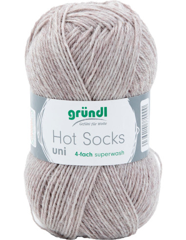 Lã para meias Hot Socks uni 50 Gründl