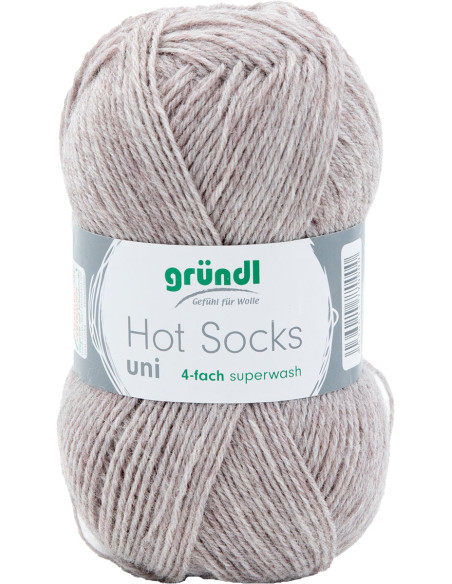 Lã para meias Hot Socks uni 50 Gründl