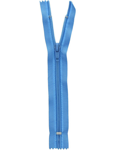 Fecho de correr de tricô não separável - Azul Flórida