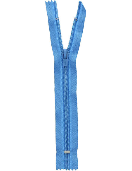Fecho de correr de tricô não separável - Azul Flórida
