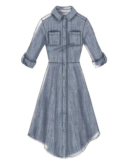 Molde de vestidos e cinto - McCall's 7351
