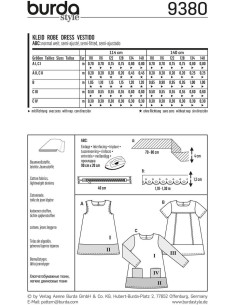 Molde de vestido - Burda 9380 2