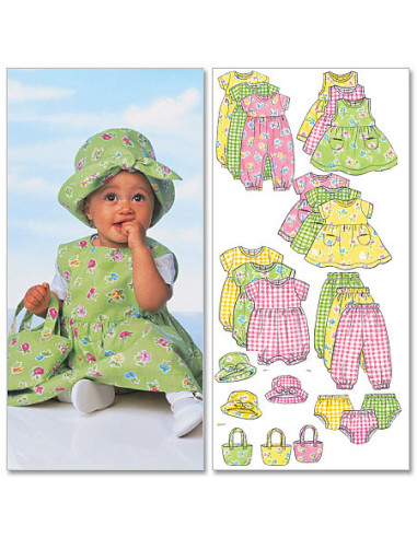 Molde de conjunto para bebê - Butterick 5624