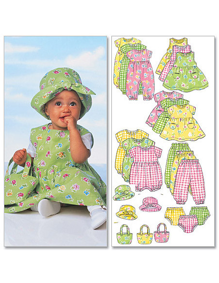 Molde de conjunto para bebê - Butterick 5624