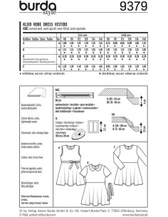 Molde de vestido - Burda 9379 2