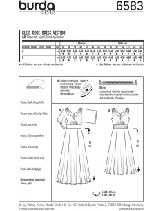 Molde de vestido - Burda 6583 2
