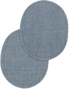 Par de cotovelos e joelhos termocolantes - Jeans azul claro