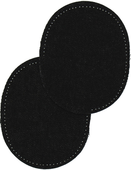 Par de cotovelos e joelhos termocolantes - Jeans preto