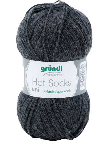 Lã para meias Hot Socks uni 50 Gründl