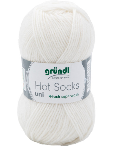 Lã para meias Hot Socks uni 50 Gründl