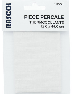 Percal termocolante para reparação - Branco