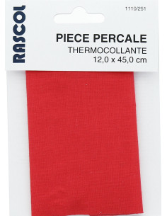 Percal termocolante para reparação - Vermelho vermelhão