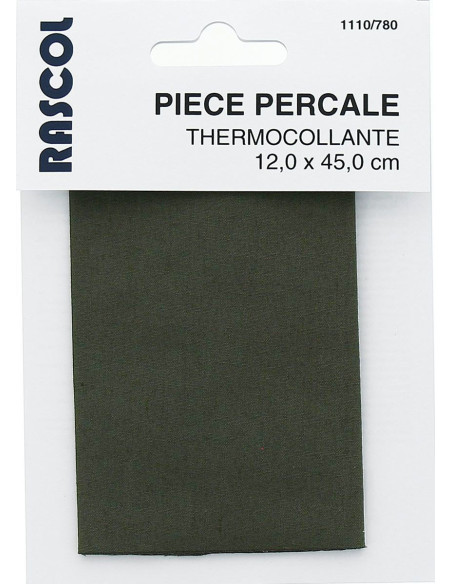 Percal termocolante para reparação - Verde oliva escuro