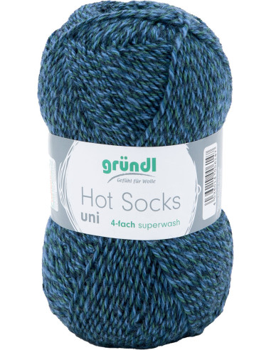 Lã para meias Hot Socks uni 50 Gründl