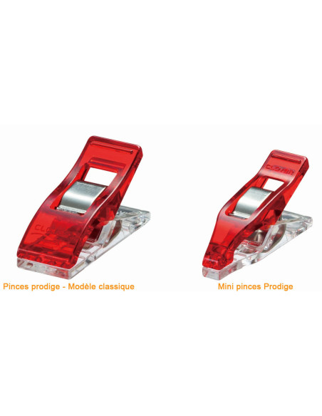 Caixa com 50 mini prendedores Prodige Clover - Sortido