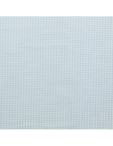 Tecido Vichy xadrez pequeno - Azul claro