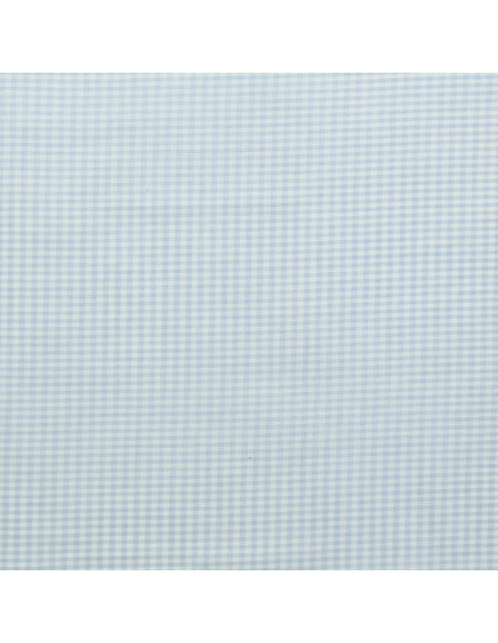 Tecido Vichy xadrez pequeno - Azul claro