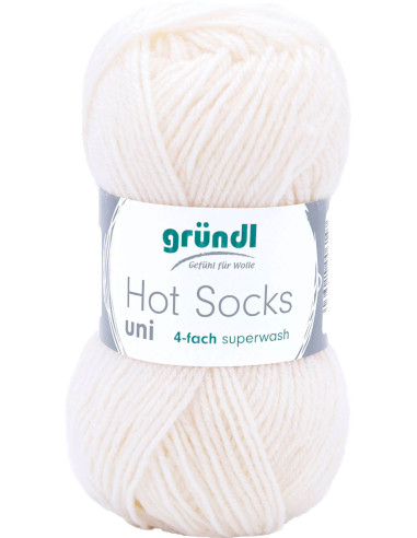 Lã para meias Hot Socks uni 50 Gründl
