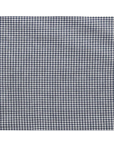 Tecido Vichy xadrez pequeno - Azul marinho