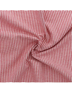 Tecido Vichy xadrez pequeno - Vermelho
