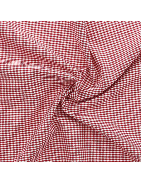 Tecido Vichy xadrez pequeno - Vermelho
