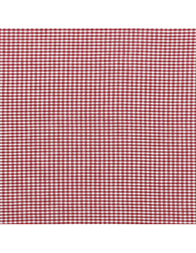 Tecido Vichy xadrez pequeno - Vermelho