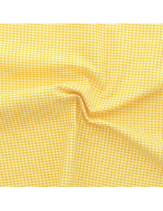 Tecido Vichy xadrez pequeno - Amarelo