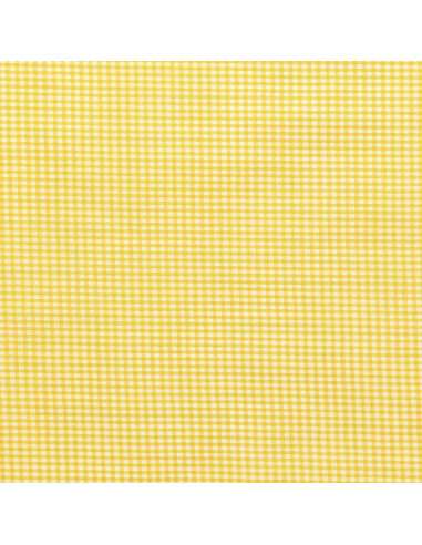 Tecido Vichy xadrez pequeno - Amarelo