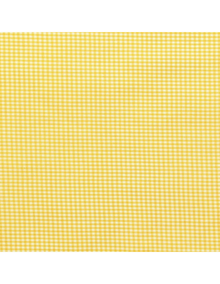 Tecido Vichy xadrez pequeno - Amarelo