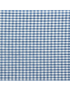 Tecido Vichy grandes quadrados - Azul jeans 2